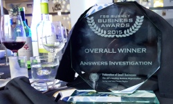private Investigator overall winners fsb Business enterprising business employee of the year